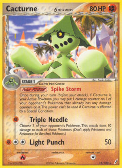 Cacturne δ Delta Species (CG 15) - Reverse Holo