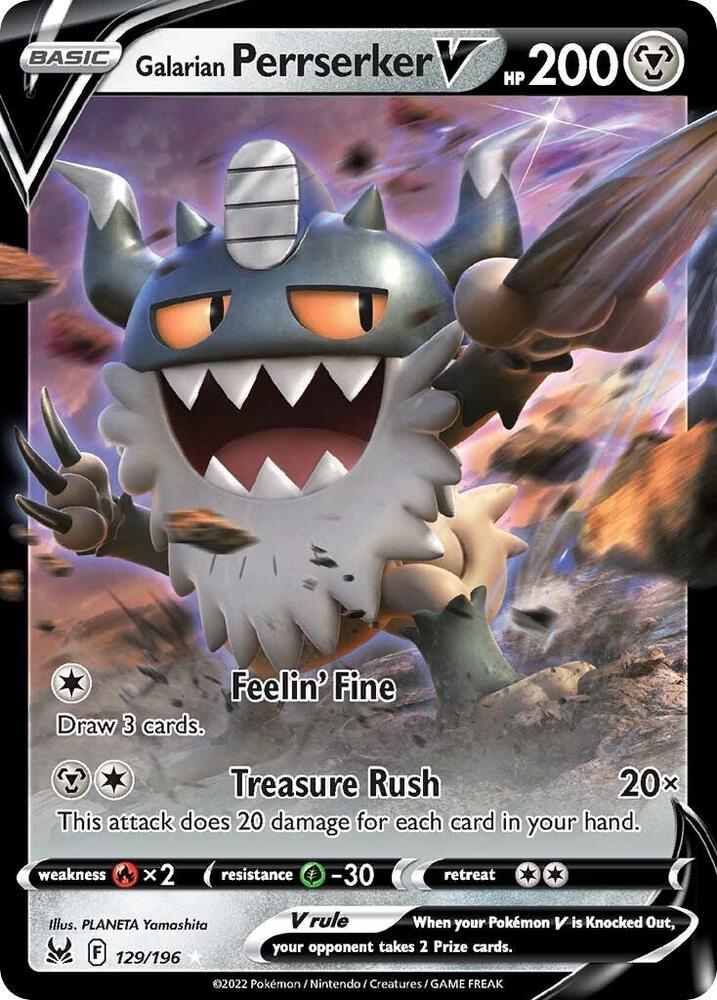 Galarian Perrserker V (LOR 129)
