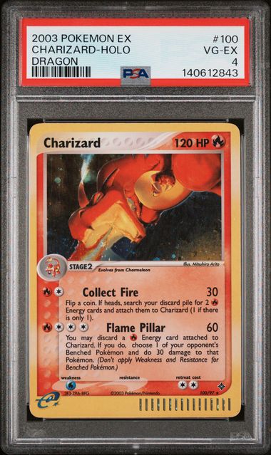 PSA 4 Charizard Holo - Dragon 2003