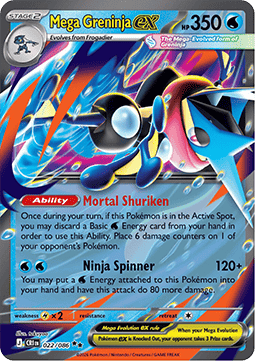 Mega Greninja EX (CRI 022)